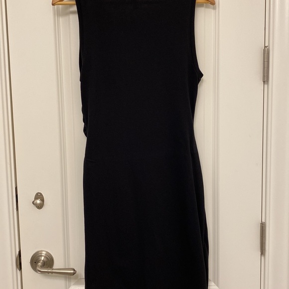 Leith Ruched Body Con Sleeveless Dress Black M - Picture 11 of 12